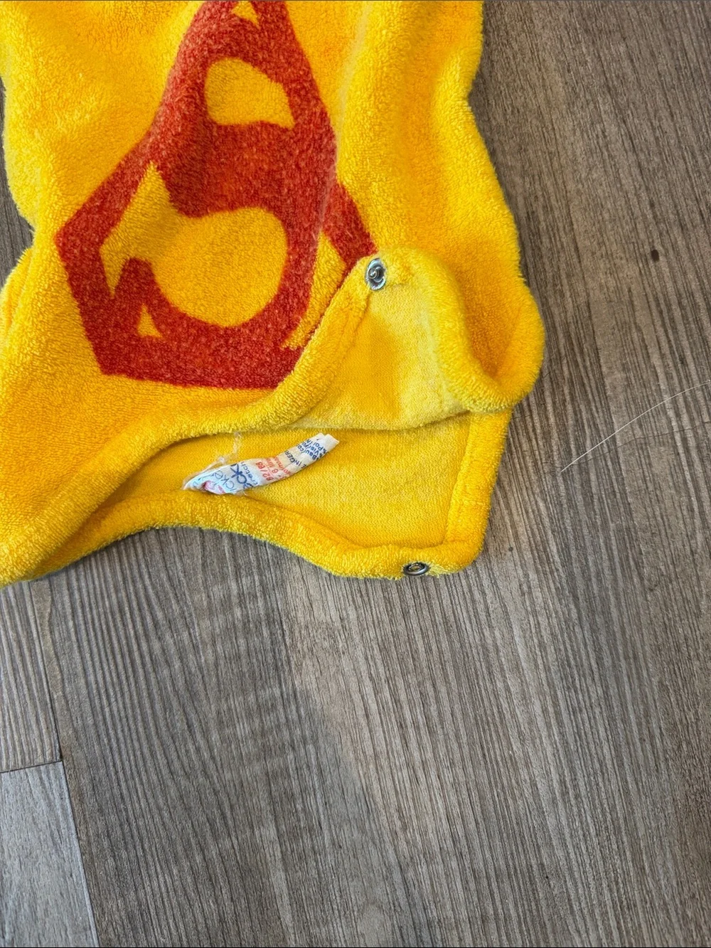 Vintage Stecke Baby One-Piece Superman Superhero Emblem 0-3 months